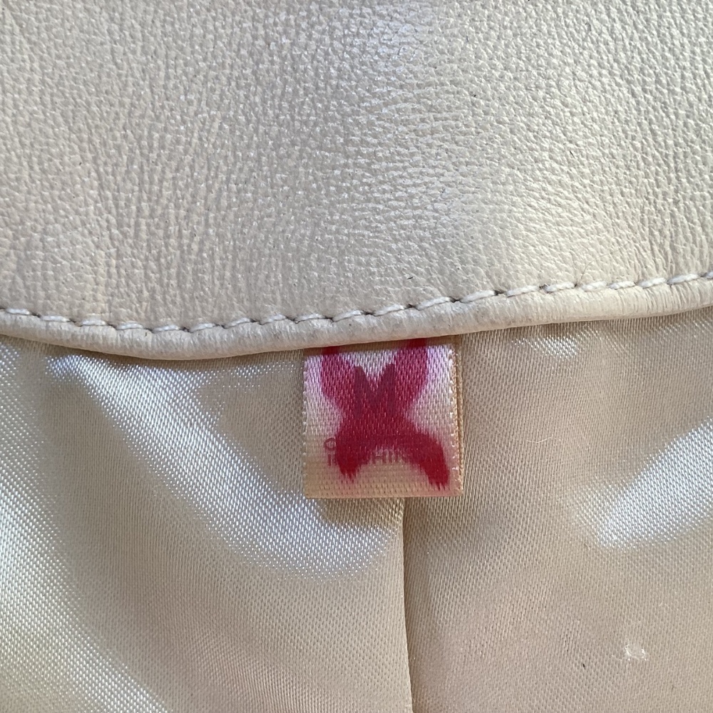 Wilsons Leather Cream Stitch Detail Fully Lined Leather Jacket - Picture 6 of 11